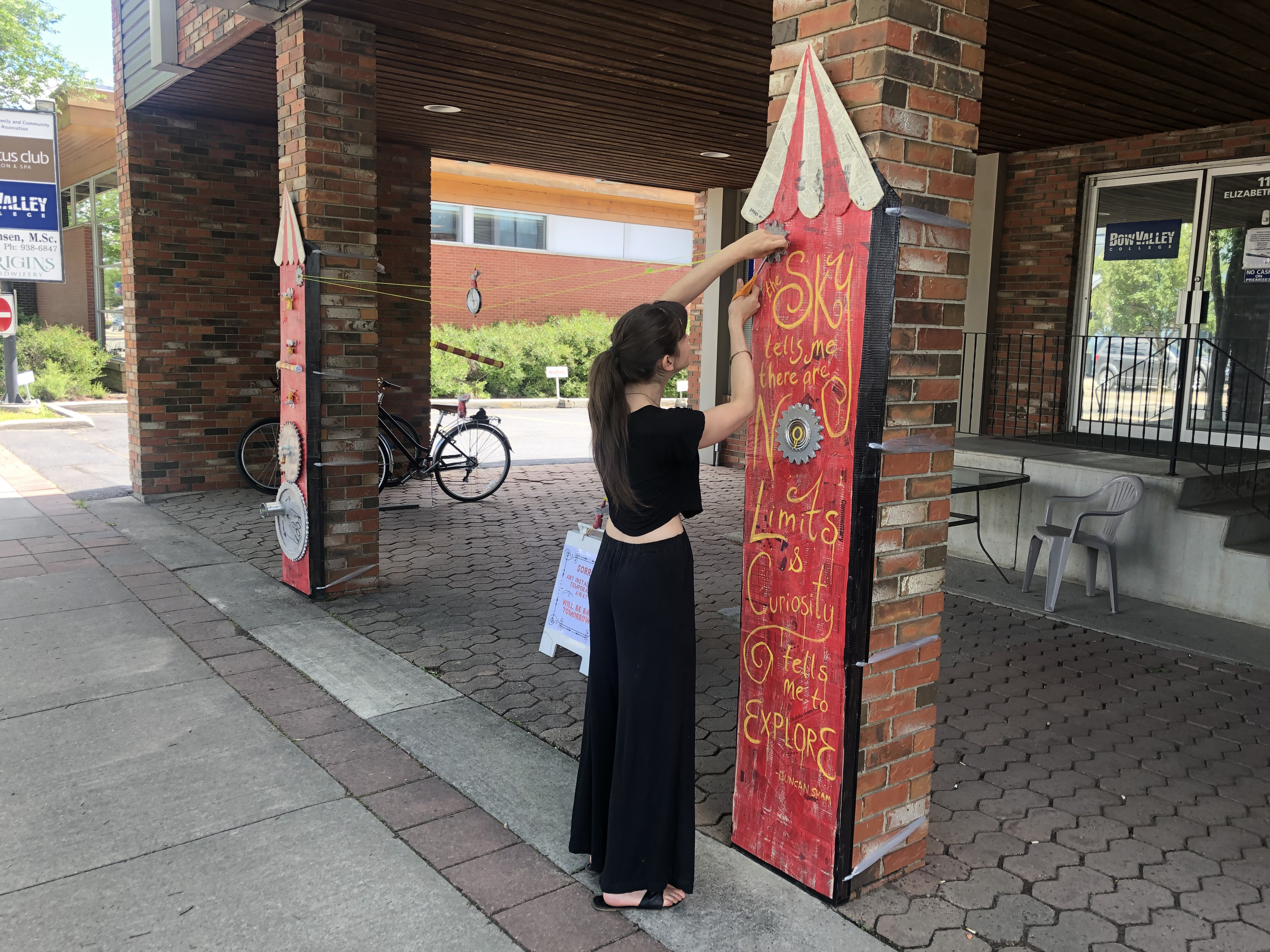 Recycled Materials Circus Installation