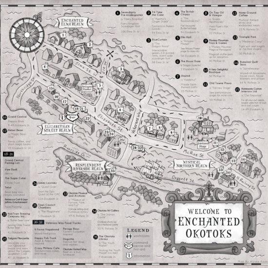 2019 Enchanted Okotoks Map